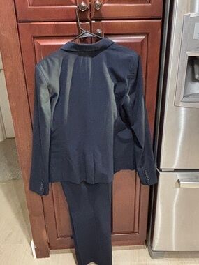 Ann Taylor Navy Blue Blazer and Pants Suit